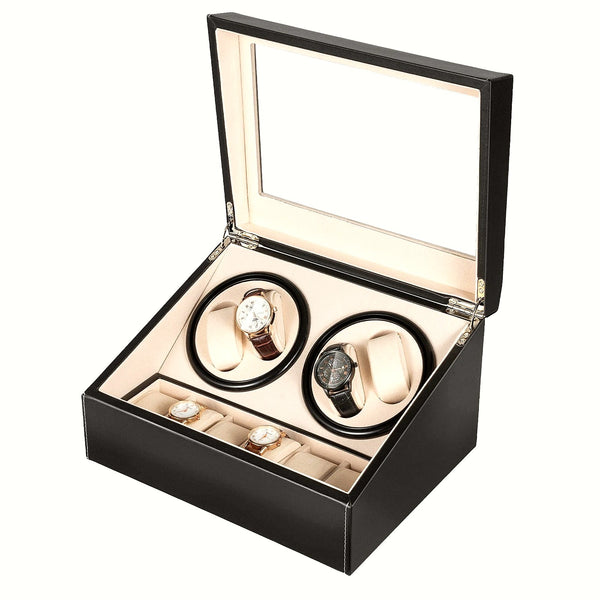 Remontoir à montres, 4 montres automatiques avec rangements